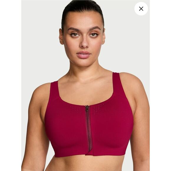 Victoria's Secret Other - Victoria's Secret Featherweight Max Front-Close Sports Bra Campari Red 38D